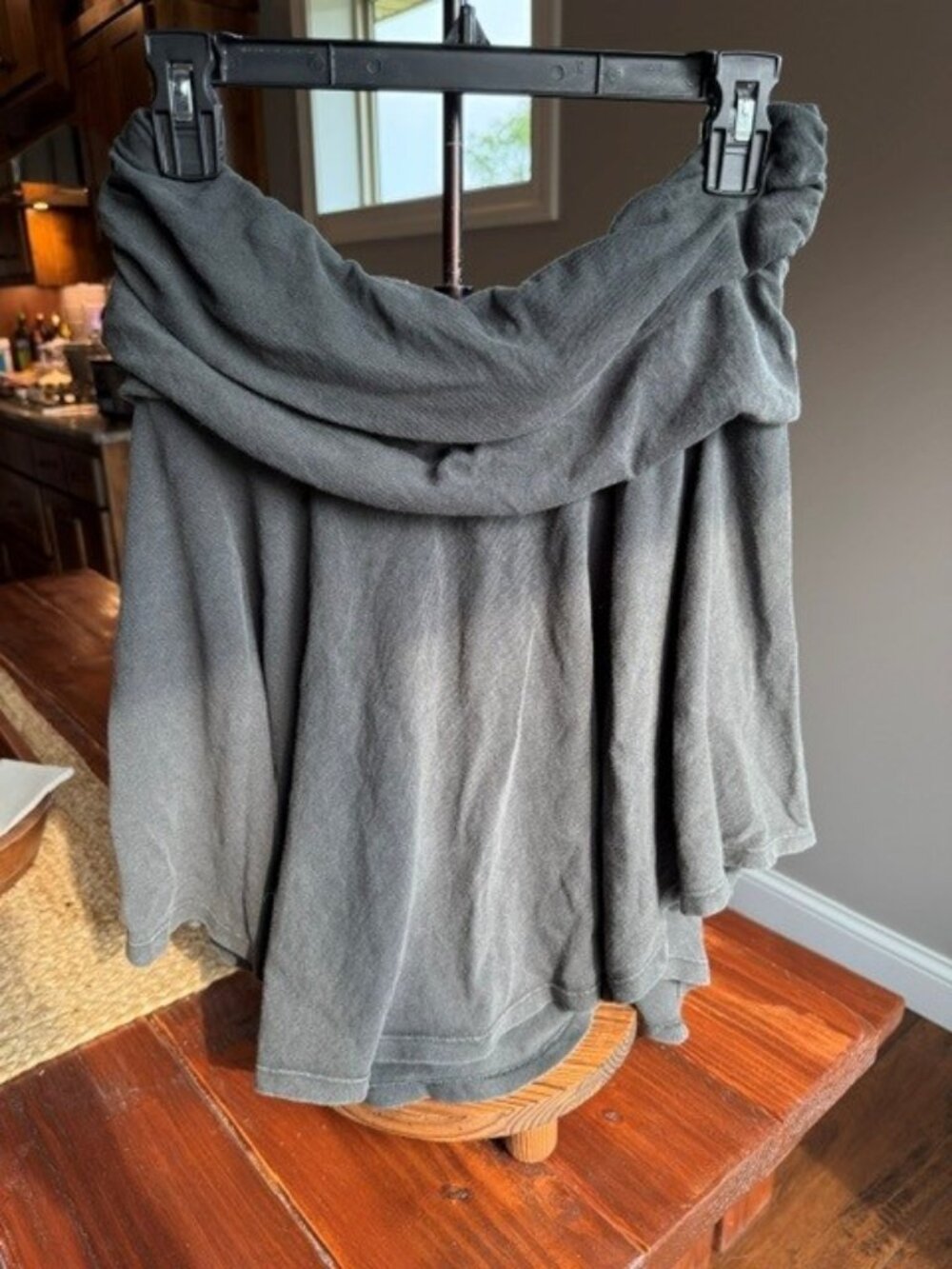 Aerie Charcoal Gray Convertible Skirt/Babydoll Tube Top